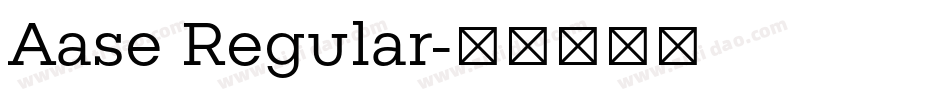 Aase Regular字体转换